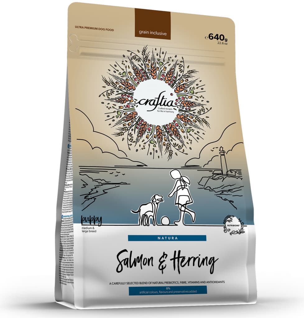 Craftia Natura Puppy M/L Salmon