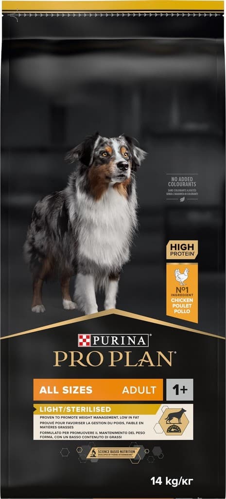 Purina Pro Plan All Sizes Adult Light Sterilised kuře