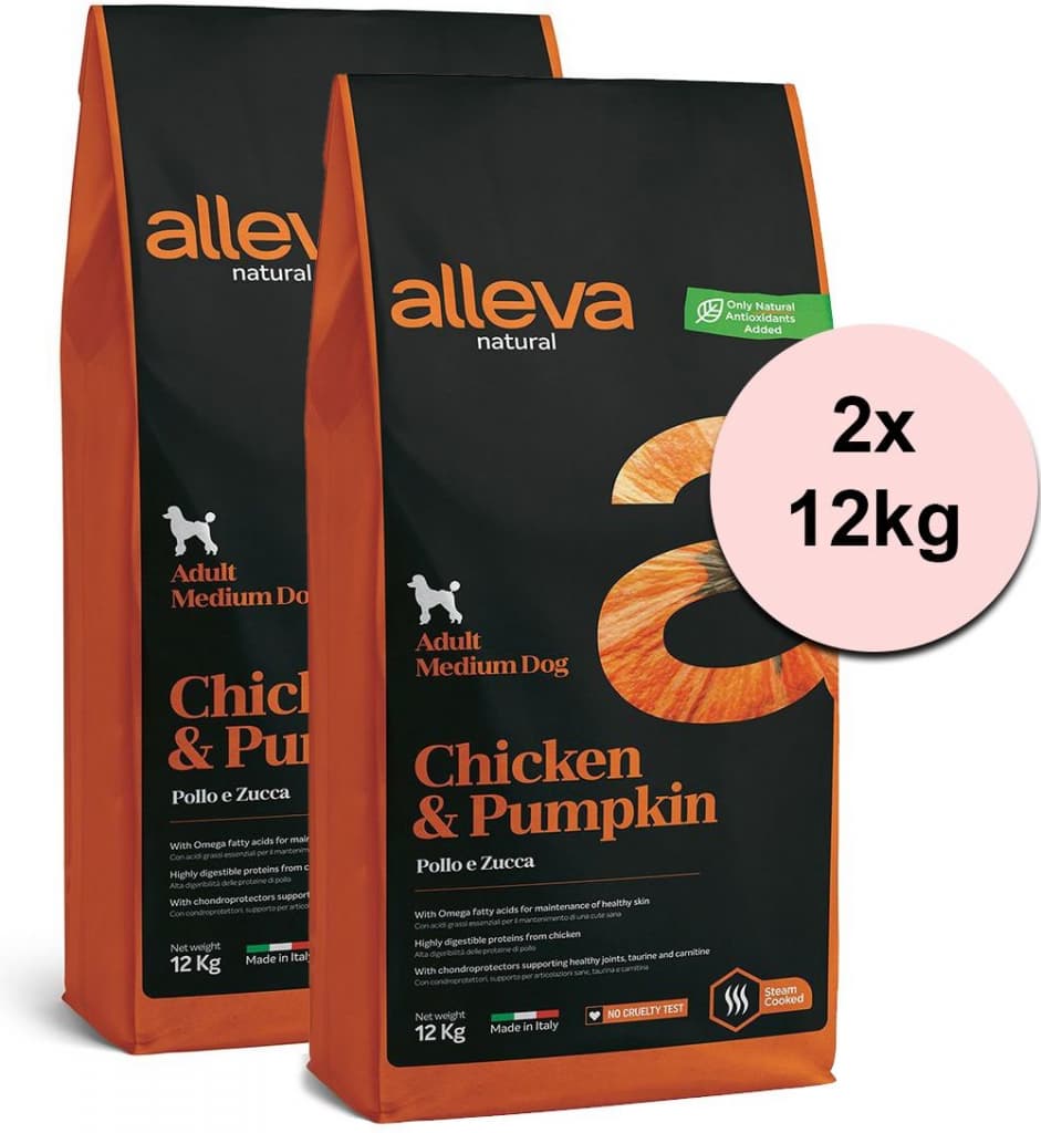 Alleva Natural Adult Chicken & Pumpkin Medium