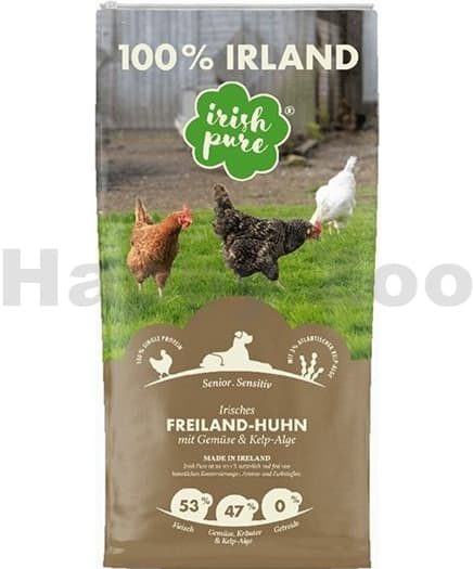 Irish Pure Senior Freiland-Huhn kuře se zeleninou a kelpou