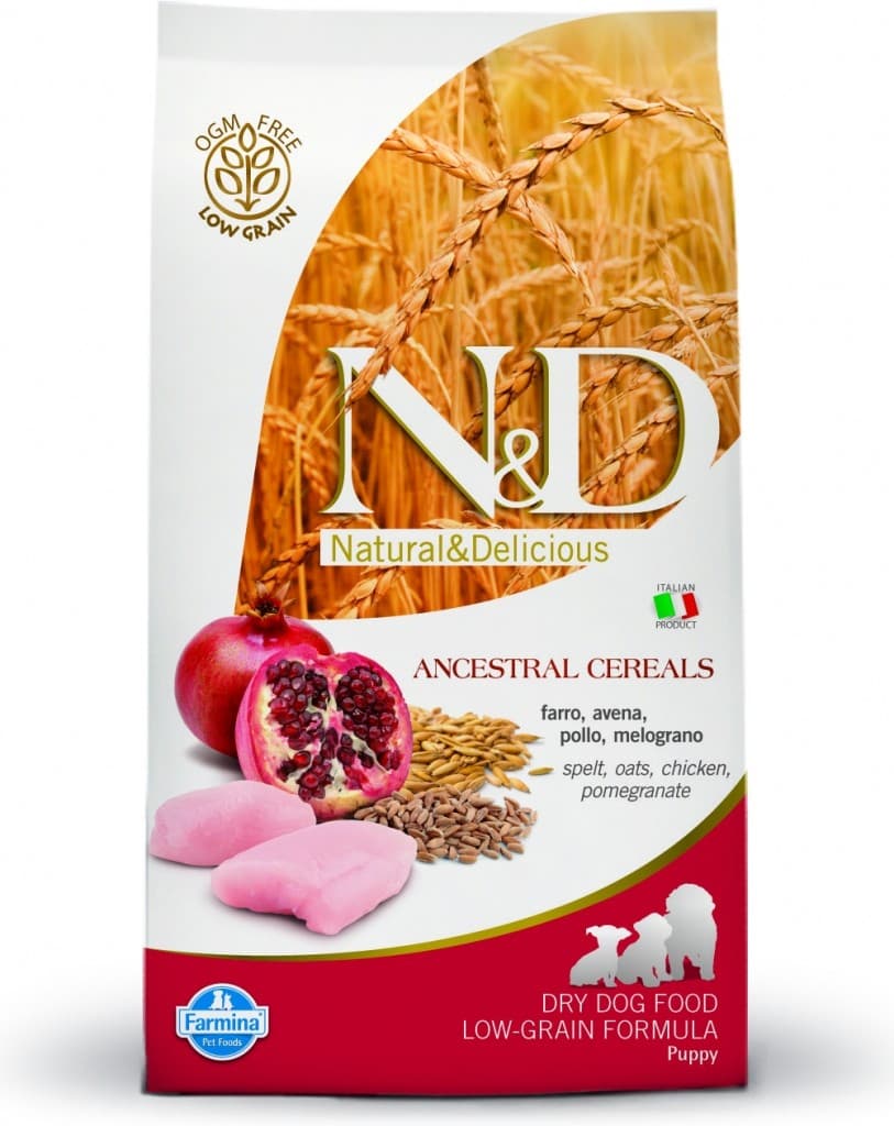 N&D Ancestral Grain Low Grain Puppy Starter Chicken & Pomegranate