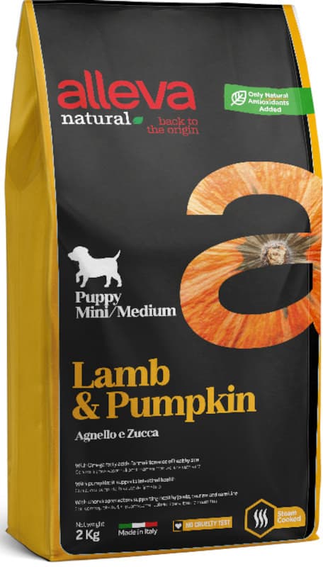 Alleva Natural Puppy All breeds Lamb and Pumpkin