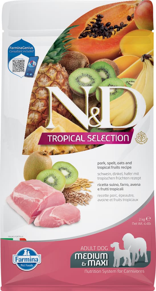 N&D Tropical Selection adult medium & maxi pork