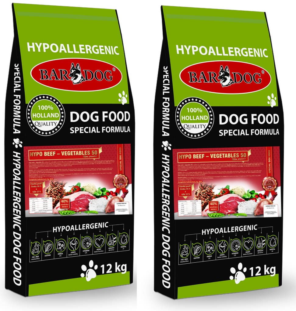 Bardog Hypoalergenní Beef Vegetables 50