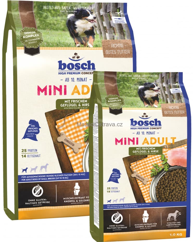 Bosch High Premium Concept Adult Mini drůbeží & proso