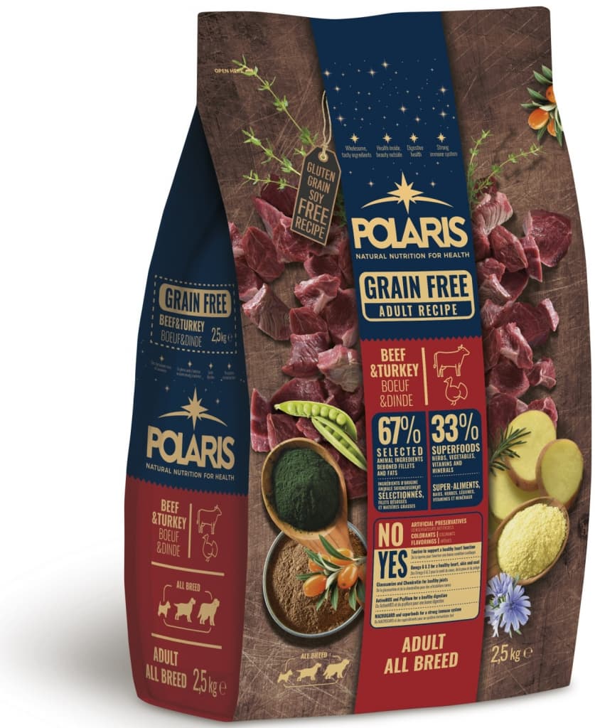 Polaris Grain Free Adult s hovězím a krůtím