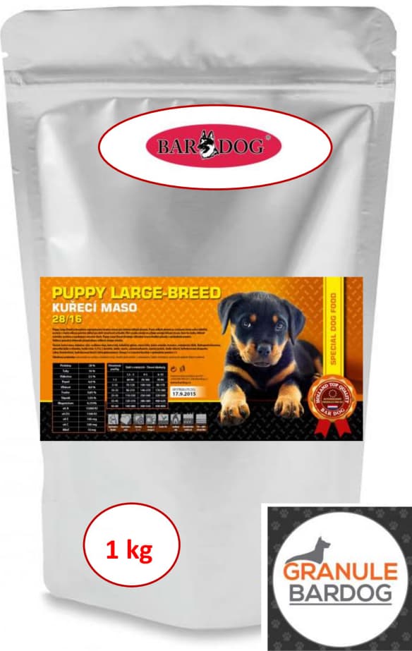 Bardog Super Premium Puppy Large Breed Kuřecí maso 28/16