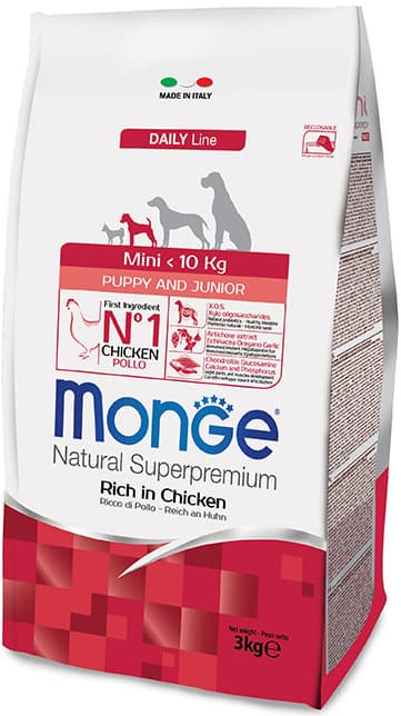 Monge Daily Line Puppy & Junior Mini Chicken 30/18