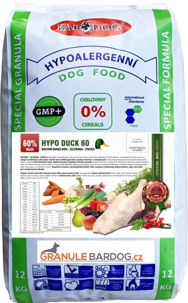 Bardog Hypoalergenní Duck 60 30/17