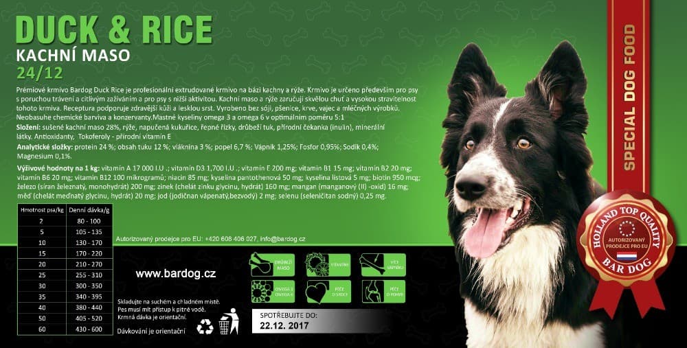 Bardog Super Premium Duck & Rice 24/12