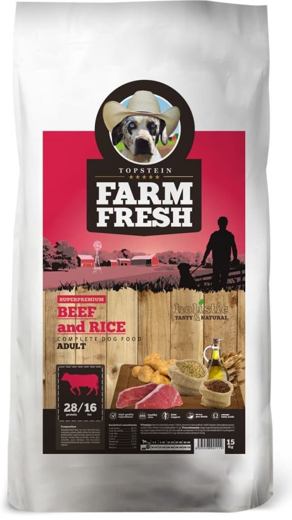 Topstein Farm Fresh Superpremium Beef & Rice Adult