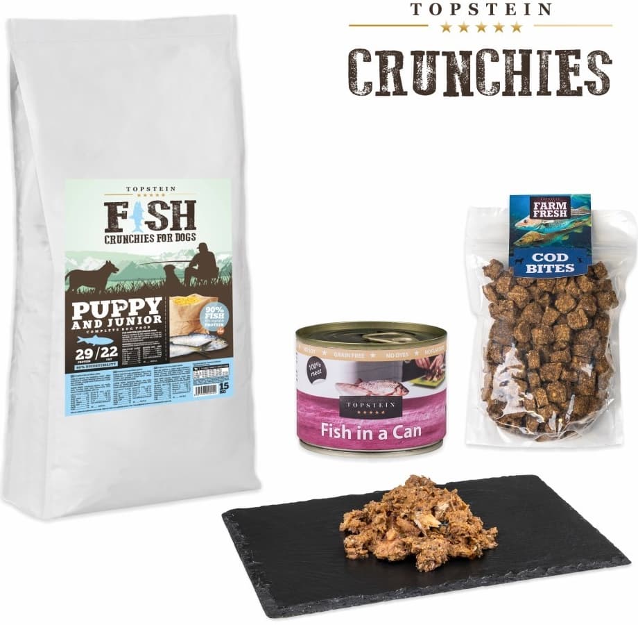 Topstein Fish Crunchies Puppy & Junior