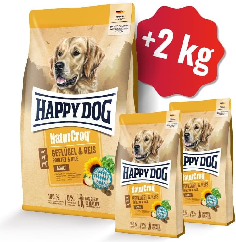 Happy Dog NaturCroq Geflügel Pur & Reis