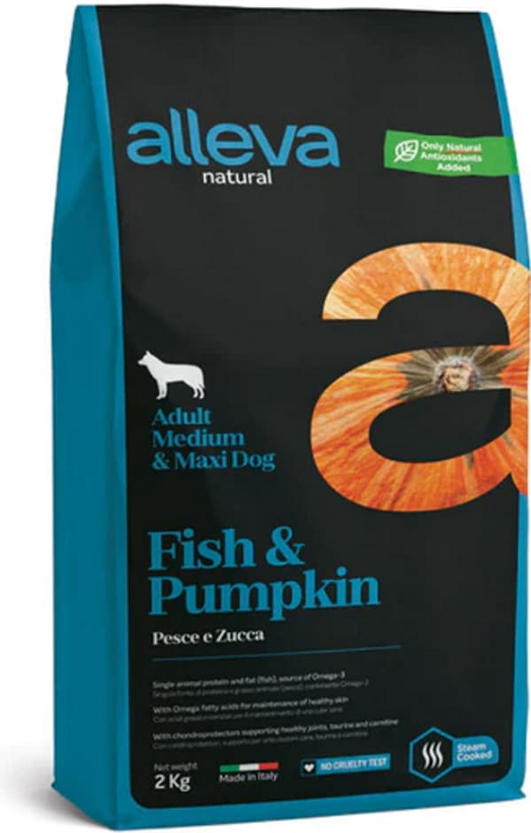 Alleva Natural Adult Fish & Pumpkin Medium/Maxi