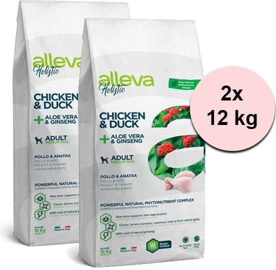Alleva Holistic Adult Chicken & Duck Medium