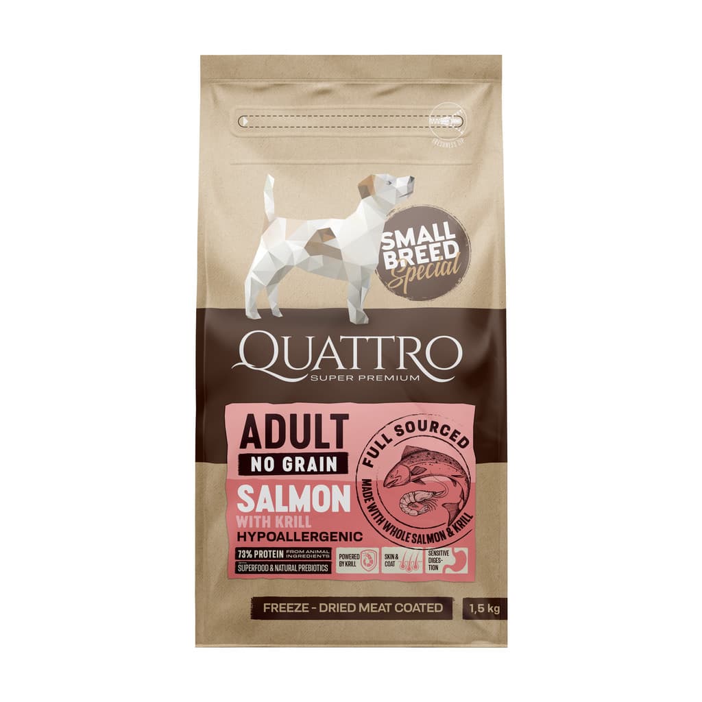 Quattro Small Breed Adult Losos&Krill