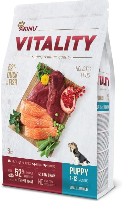 Akinu Vitality Puppy small/medium duck & fish