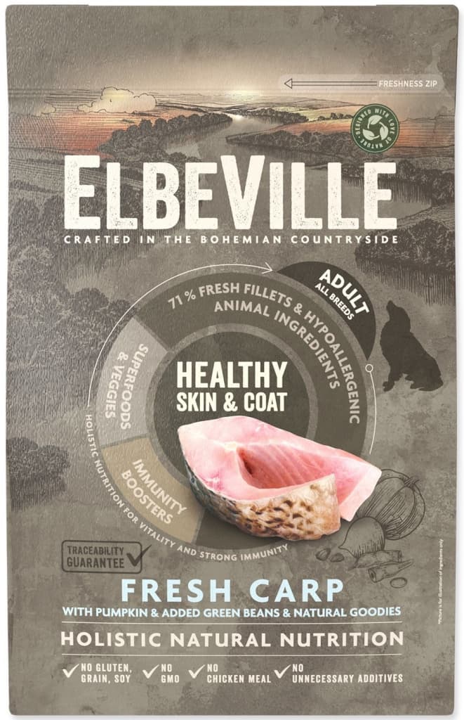 Elbeville Adult All Breeds Fresh Carp Healthy Skin and Coat